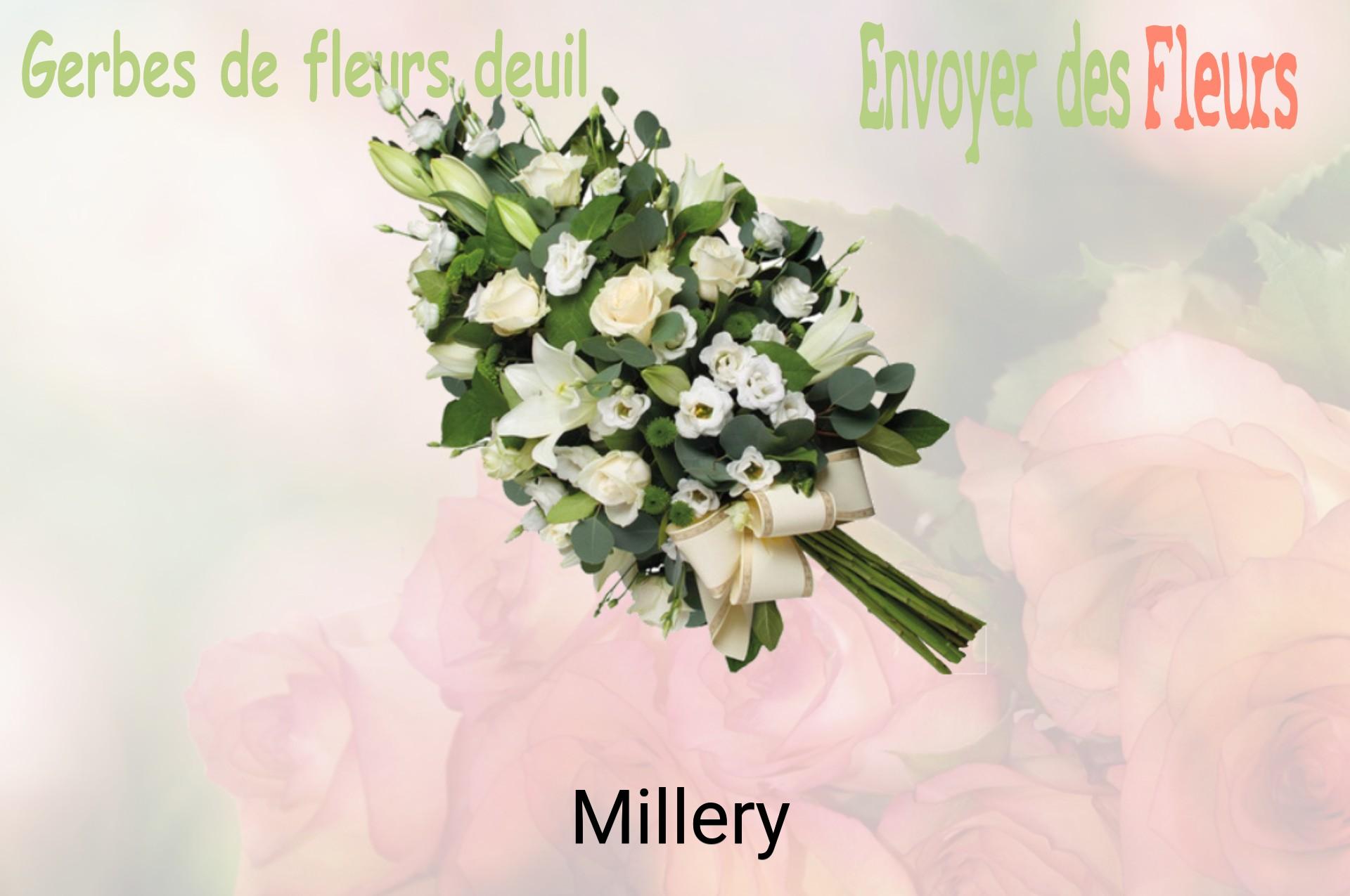 Gerbe de fleurs de deuil livrée à Millery